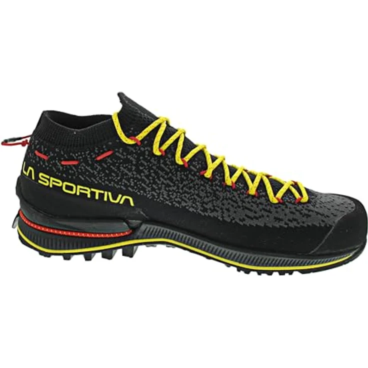 La Sportiva TX 2 Evo, leichter Zustiegsschuh mit Vibram® IdroGrip-Sohle, schwarz/gelb, Herren – Bild 3
