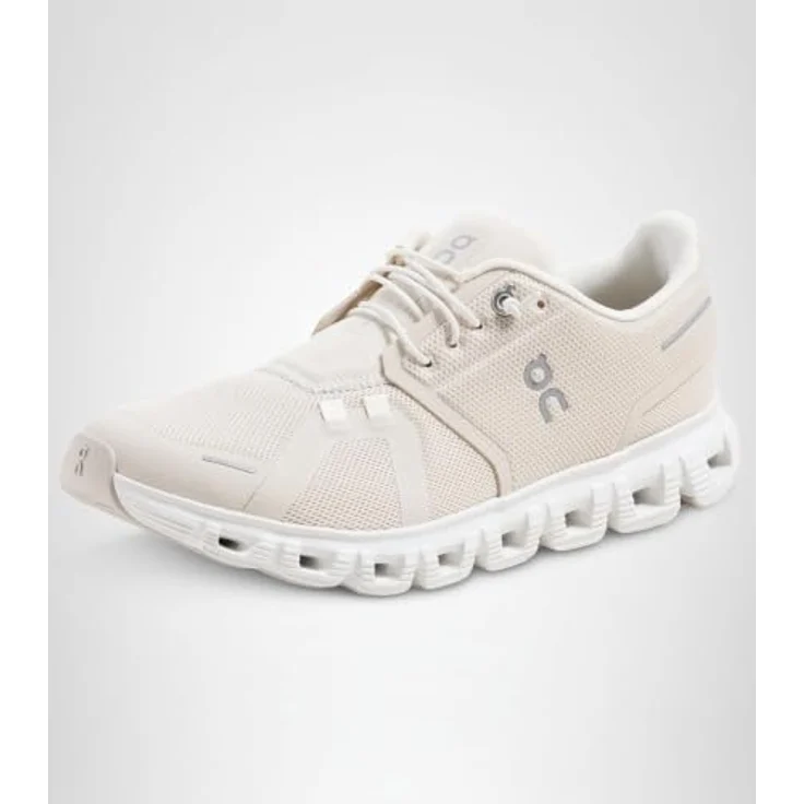 ON Running Cloud 6 Damen Sneakers, atmungsaktives Mesh, CloudTec®-Dämpfung, Weiß, EU 42.5 US 10.5 – Bild 9