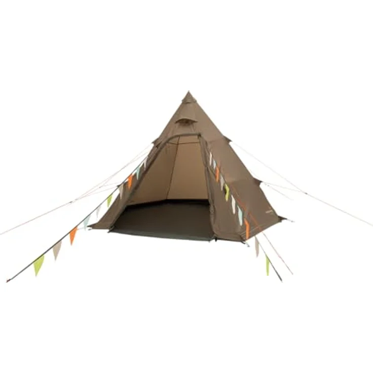 Easy Camp Otra Tipi, Zelt für 4 Personen, wind- und wasserdicht, 5.50 kg, mit eingenähtem Boden und optimaler Luftzirkulation – Bild 9