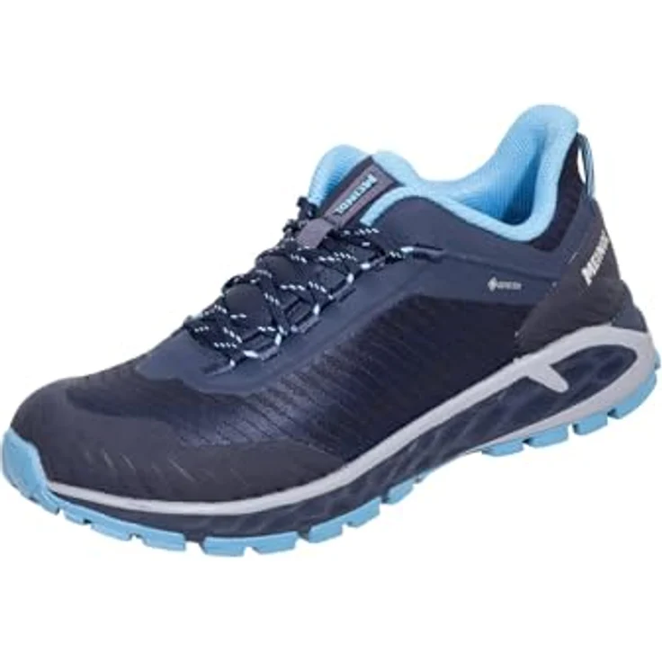 MEINDL Power Walker Lady 4.2, Wanderschuhe mit GORE-TEX Innenfutter und Comfort fit Sohle, marine/azur 40 – Bild 1