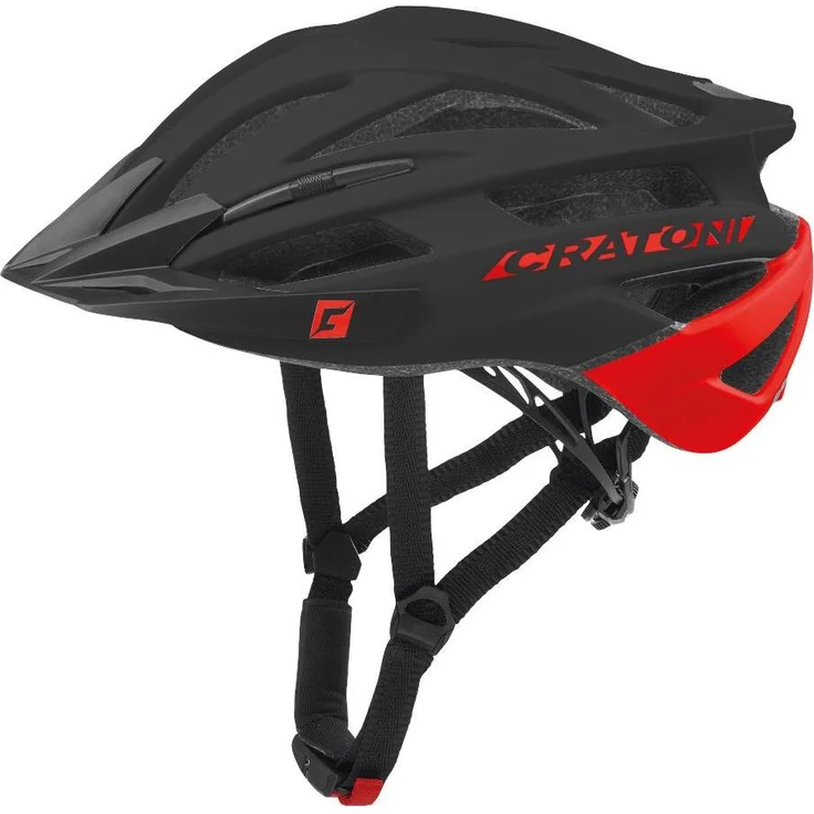 Cratoni Agravic, Velohelm (58-62 cm) mit 20 Ventilationsöffnungen, Inmold-Technologie, abnehmbarem Visier und Reflektoren für erhöhte Sichtbarkeit, Gewicht 230 g