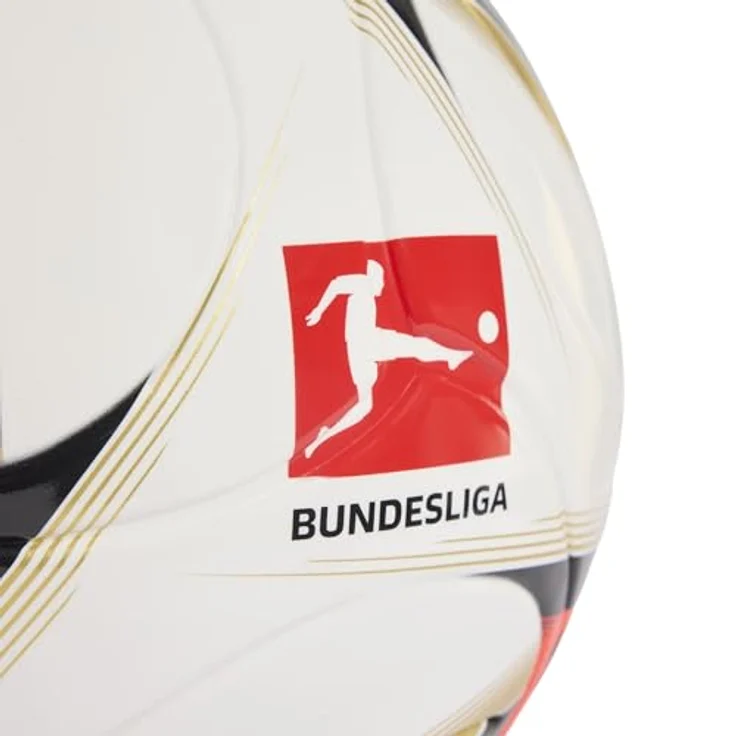 adidas Unisex Kinder Bundesliga 26/27 Torfabrik League J350 Freizeitmap, 100% Naturkautschuk, Weiß/Schwarz/Solarrot, Größe 4 – Bild 4