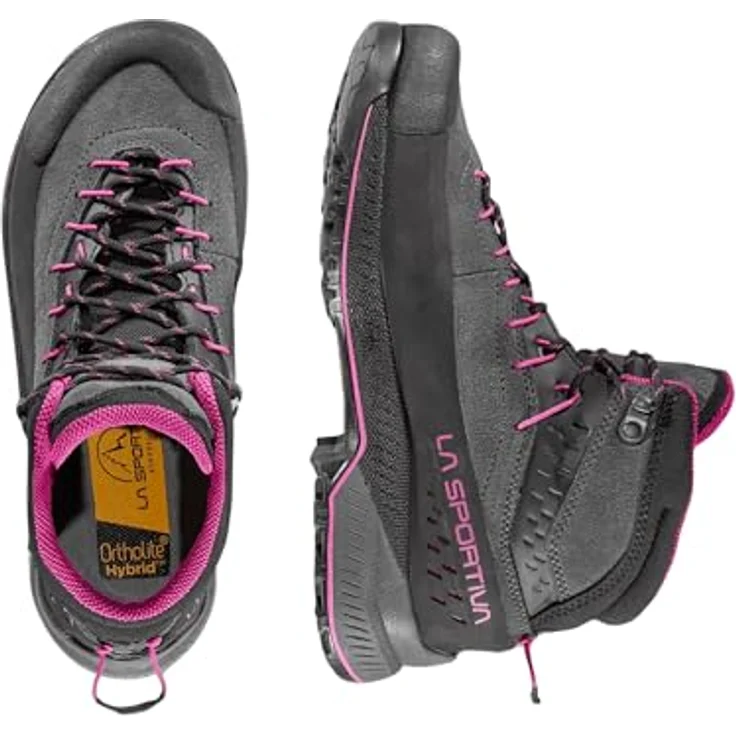 La Sportiva TX4 Evo Mid Woman GTX, Wanderschuhe für Damen, knöchelhoch, wasserdicht, Carbon/Springtime, Gr. 39.5 – Bild 4