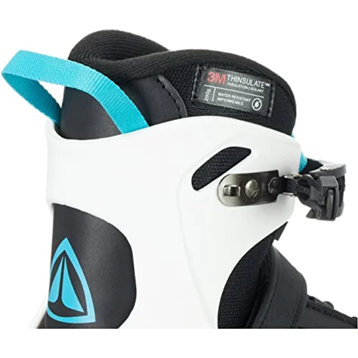 Firefly Damen Phoenix III Eishockeyschuhe, wasserabweisend, atmungsaktives Mesh, THINSULATE-Isolierung, Black/White/Blue, Größe 40 – Bild 4