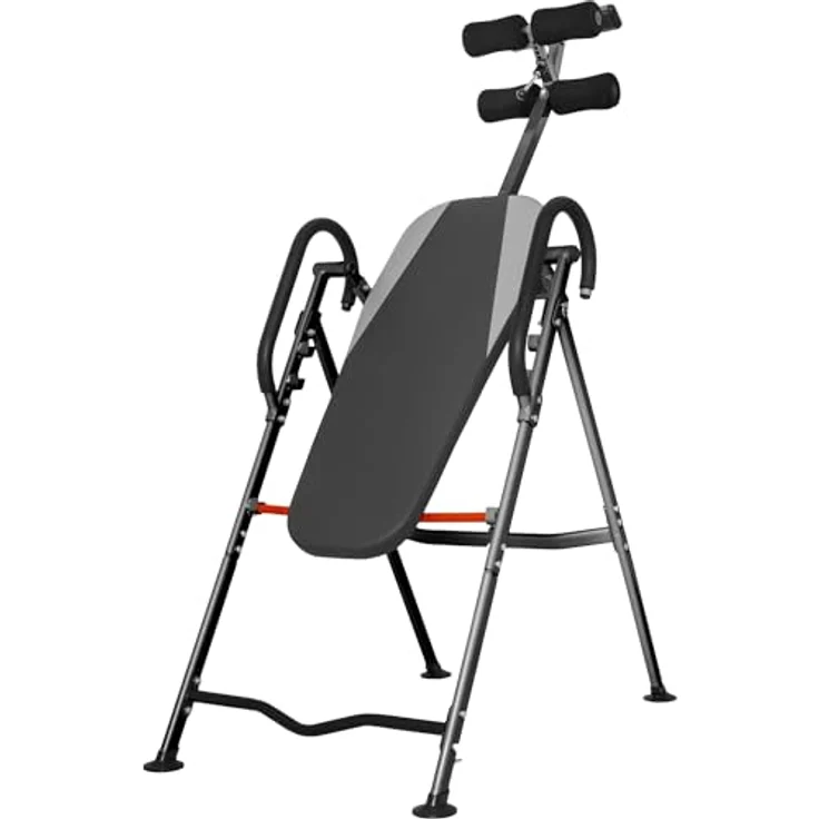 GORILLA SPORTS® Inversionsbank - Volle Vertikale Inversion 180°, Klappbar, Verstellbar, bis 110kg - Schwerkrafttrainer, Streckbank, Entlastung der Wirbelsäule, Inversionstisch, Rückentrainer - Preisvergleich – Bild 2