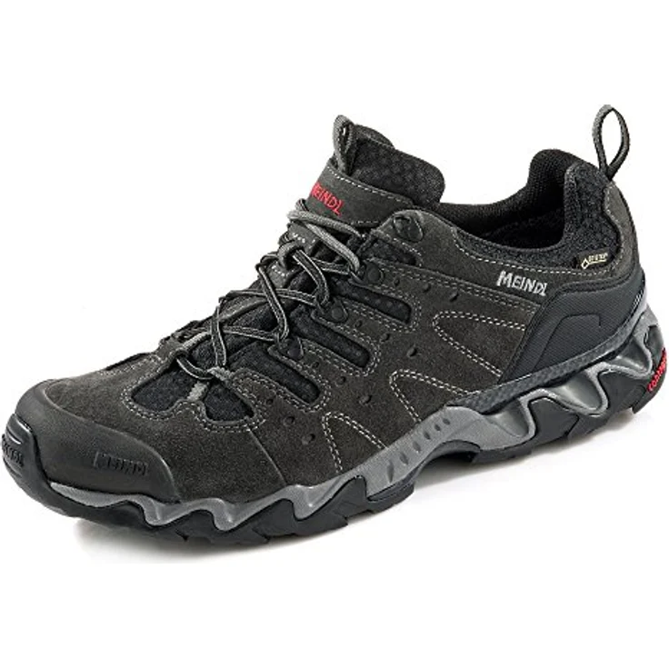 Meindl Portland GTX, Wanderschuh mit wasserdichter GORE-TEX®-Membran und robuster Vibram®-Sohle, grau – Bild 1