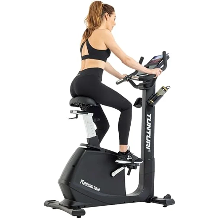 Tunturi Platinum UB30 Heimtrainer - Ergometer mit 48 Widerstandsstufen, integrierte Herzfrequenzsensoren - Niedriger Einstieg, anpassbar – Bild 5