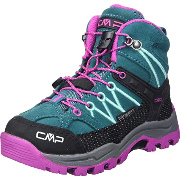 CAMPAGNOLO CMP Kids Rigel Mid Trekking Schuhe, pink, Größe 33, Leder/Textil, Schnürer – Bild 1