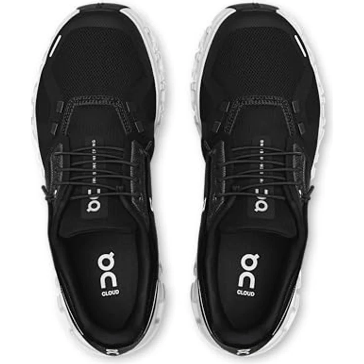 ON Running Cloud 6, Damen Sneakers Schuhe, atmungsaktiv und wasserabweisend, Schwarz-Weiß, EU 37.5 US 6.5 – Bild 5