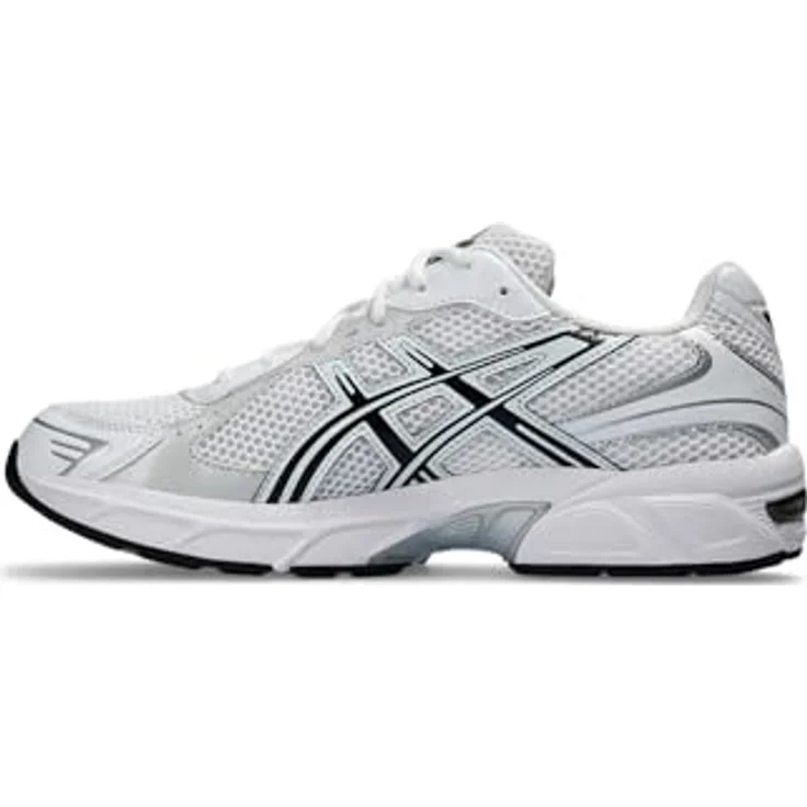 ASICS GEL-1130, Sneaker im Vintage-Laufschuh-Style mit GEL™-Technologie und griffiger Gummi-Außensohle, Weiß/Schwarz, Gr. 42 – Bild 3