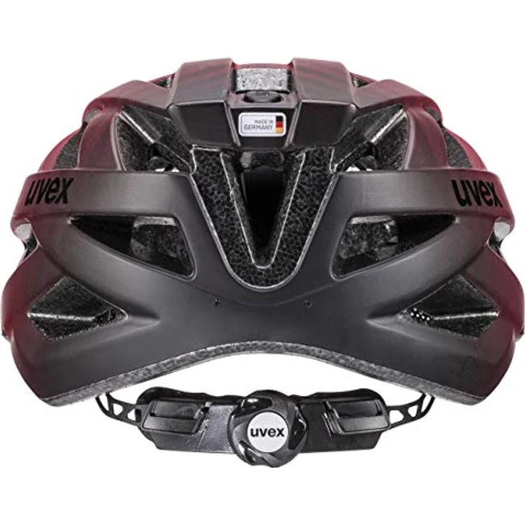 Uvex I-vo Cc MTB-Helm, rot-schwarz, 56-60 cm, mit 24 Belüftungsöffnungen und integrierter Sonnenblende – Bild 3