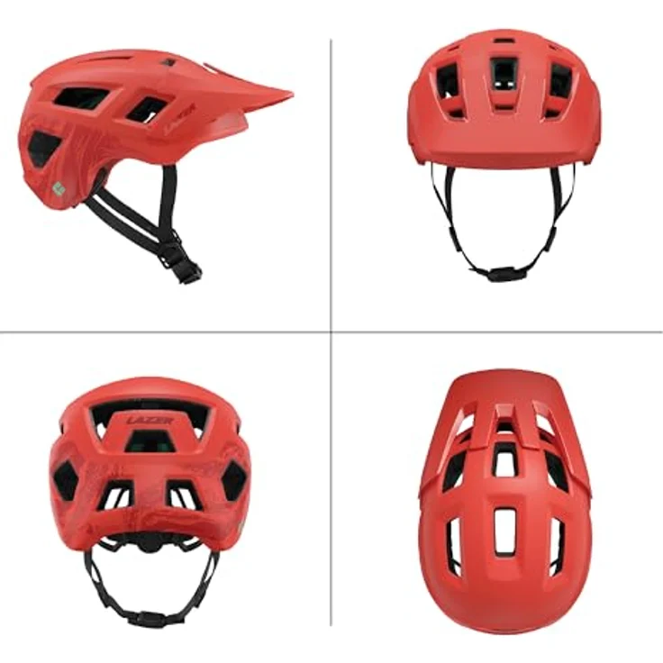 Lazer Coyote KinetiCore MTB-Helm, Matte Tangerine, bequeme Passform und hervorragende Belüftung – Bild 2