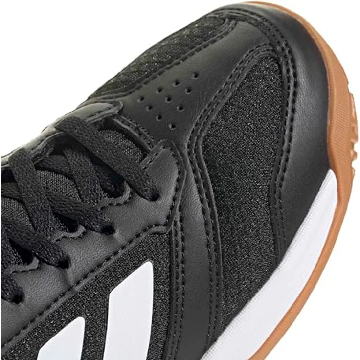 adidas Ligra 8 Indoor Laufschuhe, Core Black Cloud White, EU 32, atmungsaktives Obermaterial, Gummiaußensohle für optimalen Grip – Bild 5