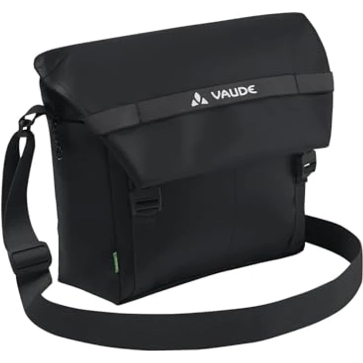 VAUDE Mineo Messenger Umhängetasche, 9 Liter, schwarz, inklusive Regenhülle – Bild 1