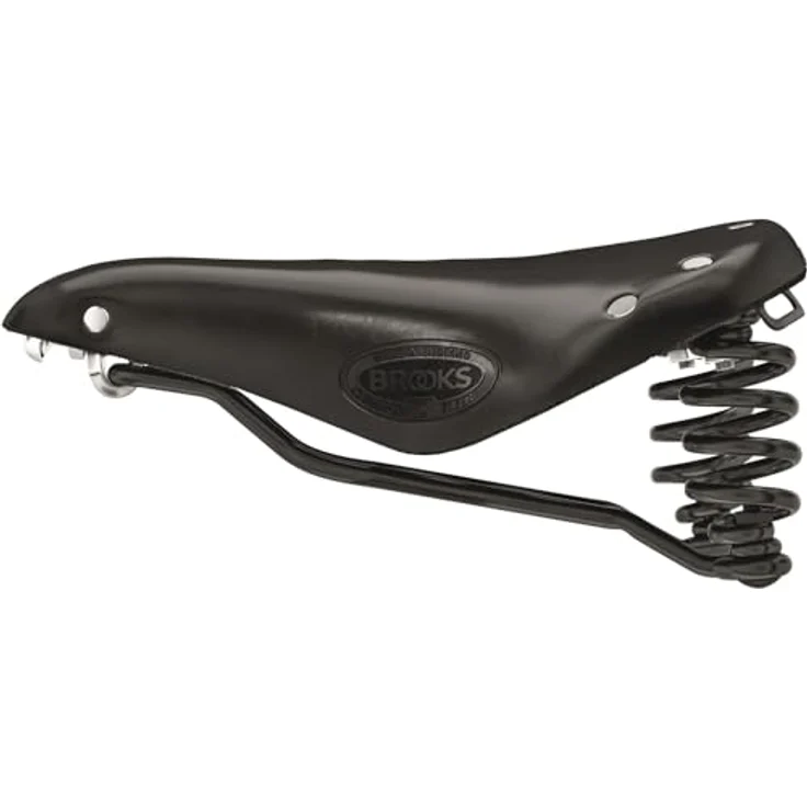 Brooks England Flyer, Velosattel mit klassischen Ledersattelform und vorerweichter Satteldecke, schwarz – Bild 4