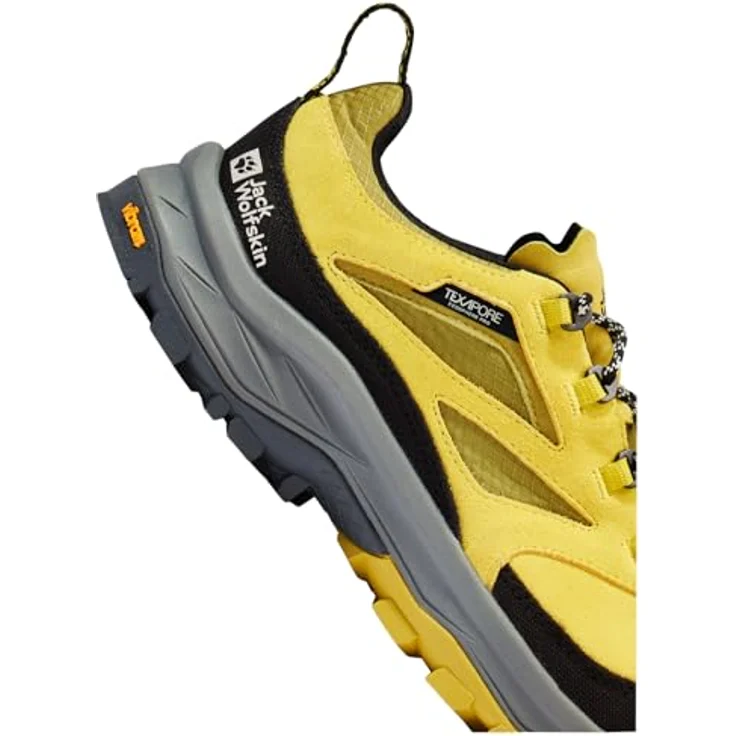 Jack Wolfskin Cyrox Texapore Low M, Herren Wanderschuhe mit guter Wasserdichtigkeit, Größe 45.5, Gelb – Bild 5