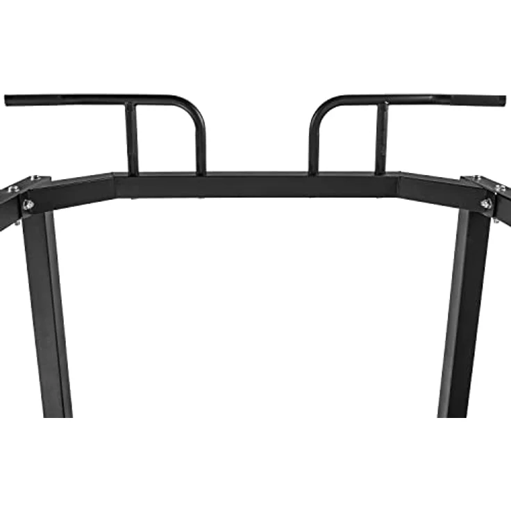 Dione Power Rack Cage - 60 x 60mm Stahlkonstruktion - Fitness Kraftstation - Klimmzugstange - Belastbar bis 250KG, Schwarz – Bild 4