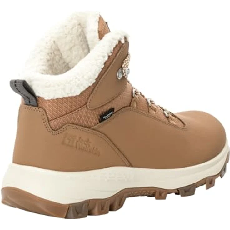 Jack Wolfskin Everquest Texapore Mid W, Damen Wanderschuhe, wasserdicht, atmungsaktiv, braun, für Winterbedingungen bis -30 °C – Bild 3