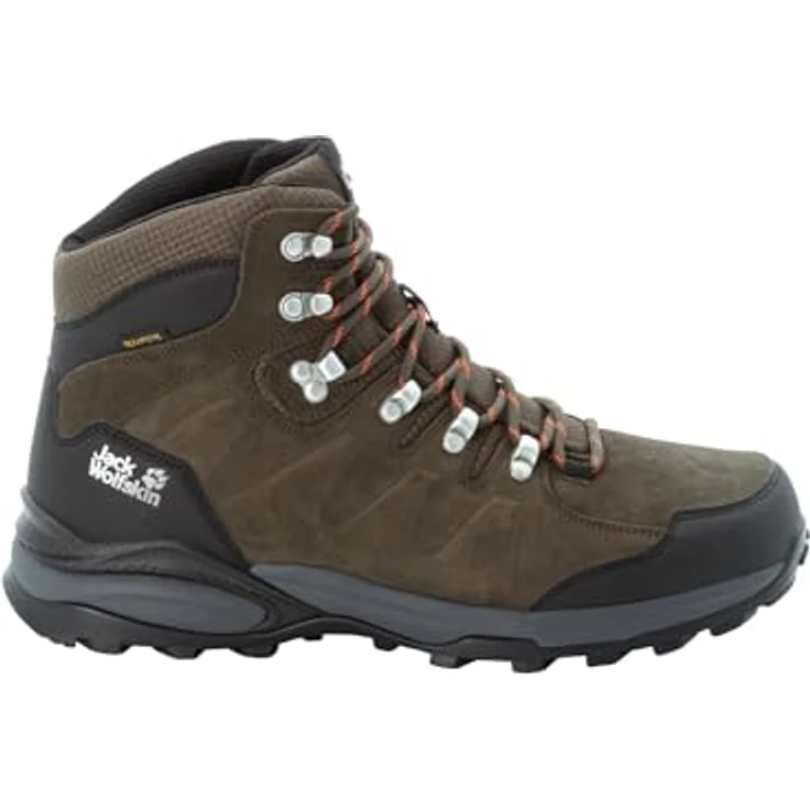 Jack Wolfskin REFUGIO TEXAPORE MID M, Wasserdichter Wanderschuh mit EVA-Dämpfung und hoher Knöchelsupport – Bild 1