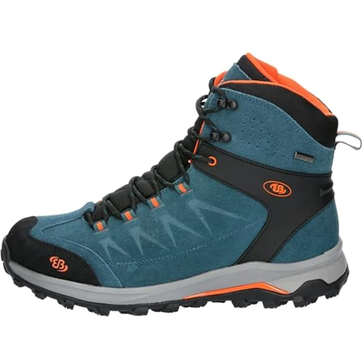 Brütting Mount Chester High, Herren Wanderschuhe aus Veloursleder mit Schnellschnürsystem, Grün, Größe 43 – Bild 2