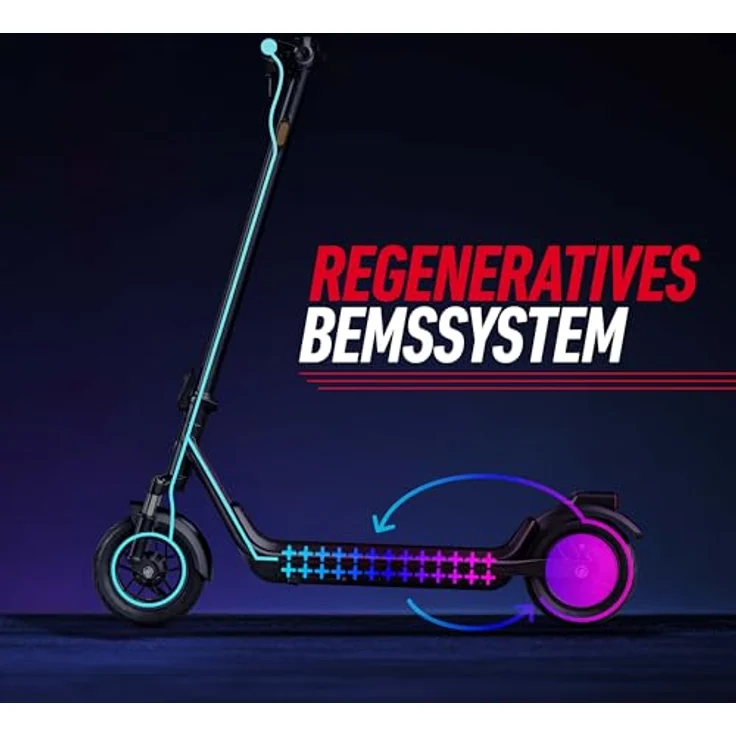 NIU KQi100F E-Scooter mit Straßenzulassung, 20 km/h, bis zu 29 km Reichweite, 15% Steigung, 10" Luftreifen, klappbar, mit Display und App, max. 120 kg Belastung – Bild 4