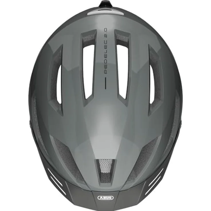 Abus Pedelec 2.0, Velohelm für Stadtverkehr (52 - 57 cm) mit integrierter Regenhaube und aufladbarem Licht – Bild 4