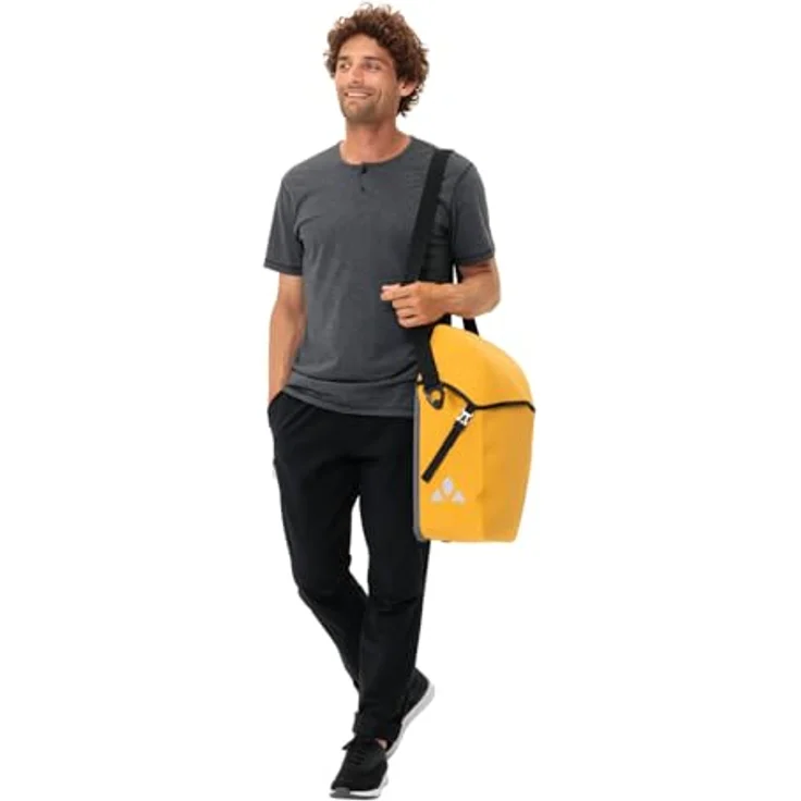 Vaude Velotasche (26 l), Gepäckträgertasche mit Deckelverschluss, wasserdicht und QMR 2.0-System, schwarz – Bild 7