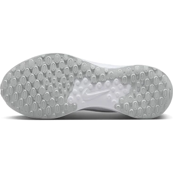 Nike Revolution 7, Neutrale Laufschuhe mit dämpfender Schaumstoff-Mittelsohle, Gummi-Außensohle, Weiß, EU 42 1/2 – Bild 6