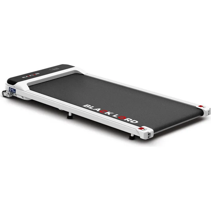 BLACK LORD Laufband für Zuhause, Walking Pad, mit LED-Anzeige und 3,2 PS, mit Bluetooth, Fernbedienung, 1-10 km/h, 125 x 54 x 12 cm, weiß