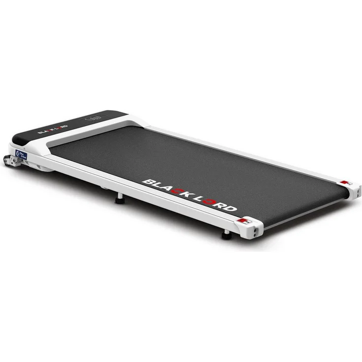 BLACK LORD Laufband für Zuhause, Walking Pad, mit LED-Anzeige und 3,2 PS, mit Bluetooth, Fernbedienung, 1-10 km/h, 125 x 54 x 12 cm, weiß