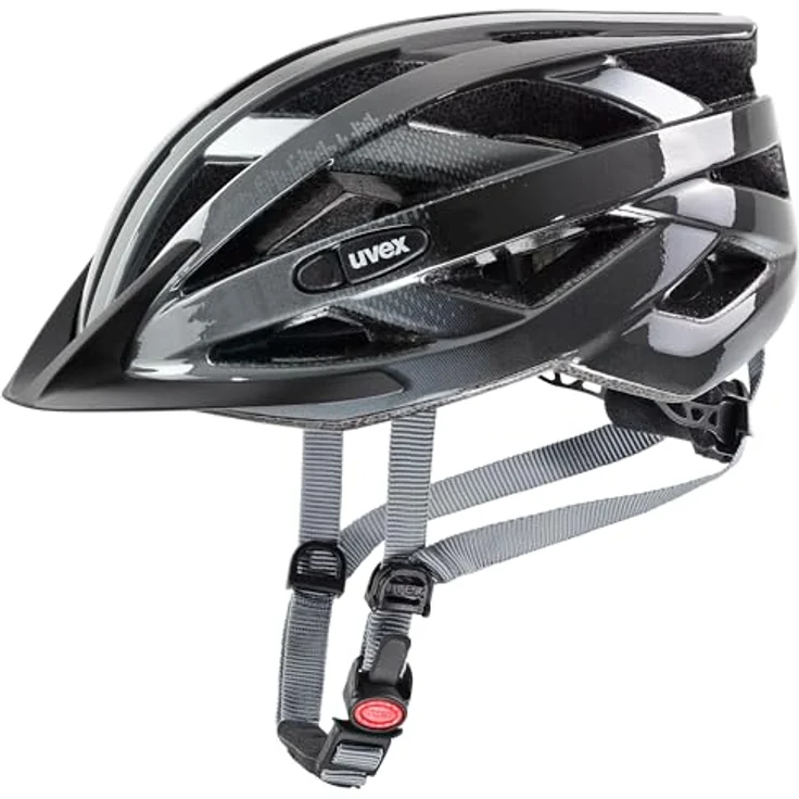 Uvex Sports air wing, Velohelm für Stadt und MTB, 56-60 cm, mit integrierter Sonnenblende und 24 Belüftungsöffnungen – Bild 1