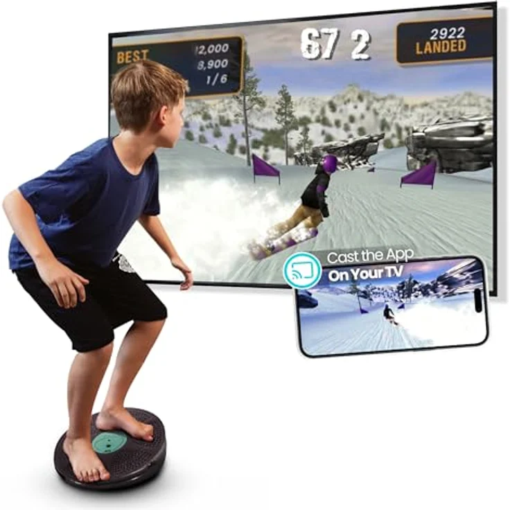 GoCube GoBalance Play 12, Verbundenes Balancegerät mit Bluetooth-Bewegungssensor, interaktive Spiele für alle Altersgruppen, leicht und tragbar – Bild 1