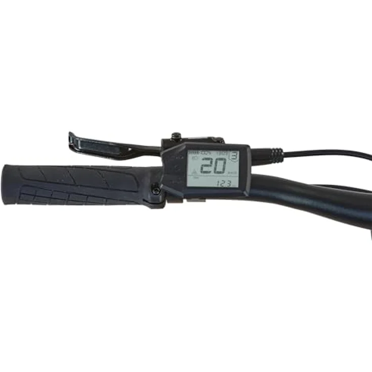 Prophete DICE 3.0 E-MTB 29", AEG 36V Mittelmotor 250W, Shimano 10-Gang Kettenschaltung, 110 km Reichweite, Suntour XCT Federgabel, hydraulische Scheibenbremsen, Grau/Schwarz – Bild 3