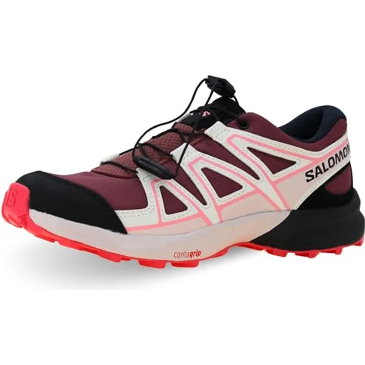 Salomon SPEEDCROSS J, Unisex Outdoorschuh mit Schnellverschluss und pflegeleichtem Obermaterial aus Synthetik, schwarz – Bild 1