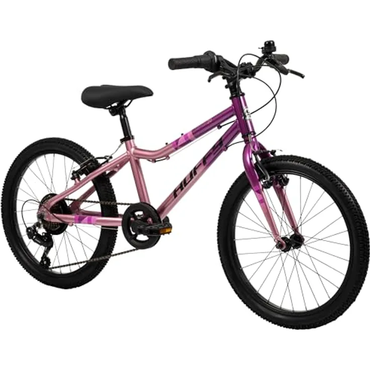 Huffy 20-Zoll Literide Junior Alloy 7-Gang Fahrrad, Neon Nebula Pink und Grau, leicht, geländetauglich, für Kinder 5-9 Jahre