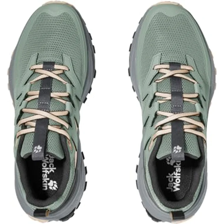 Jack Wolfskin PS TRAIL LOW W, Damen Wanderschuhe mit TEXARIDE-Technologie, Grün – Bild 3