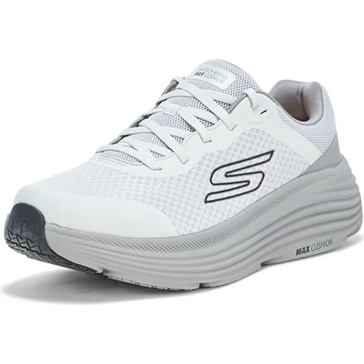 Skechers Max Cushioning Endeavor 220613-GRY, Laufschuhe für Herren mit überlegener Stossdämpfung, Grau, Größe 44,5