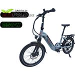 Ecofold ECOFOLD BFH400N Elektrofahrrad Ebike Klapprad Bafang Heckmotor 250W 7 Gang 504 Wh Faltrad grau