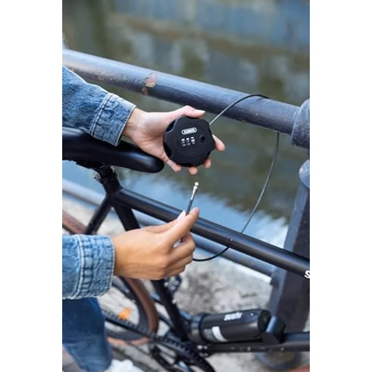 Abus Combiflex Adventure, Veloschloss mit 75 cm Stahlkabel, 3-stelliger Zahlencode, kompakte Größe – Bild 2