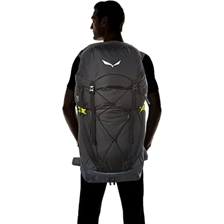 Salewa Alp Trainer 35+3L, Technischer Wanderrucksack mit Twin Compression System und Regenhülle, Schwarz – Bild 2