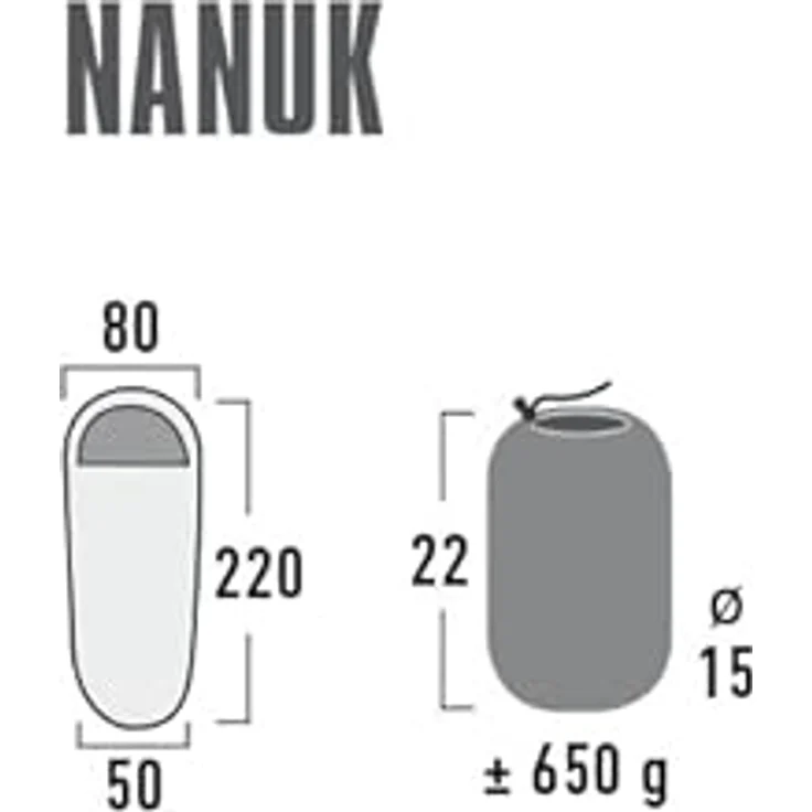 High Peak Mumienschlafsack, 220 cm, aus Fleece, leicht und kompakt, ideal für den Sommer, mit Auto-Lock-Reißverschluss und Packsack – Bild 2