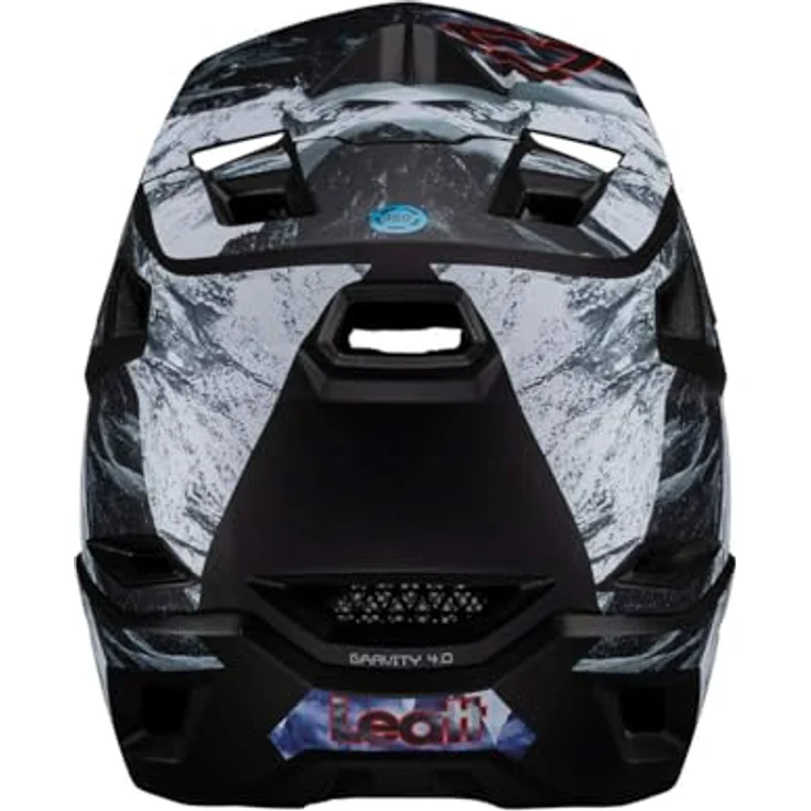 Leatt Fullface Helm Gravity 4.0, Alpine - Schwarz Grau, MTB Helm mit 360 Turbine-Technologie und hervorragender Belüftung, XL – Bild 8