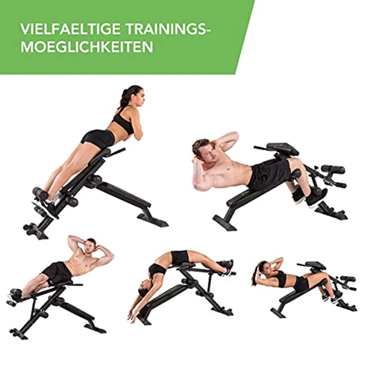 Tunturi CT80 Rückentrainer & Bauchtrainer/Bank/Core Trainer/Hyperextension - Klappbar, für zuhause – Bild 4