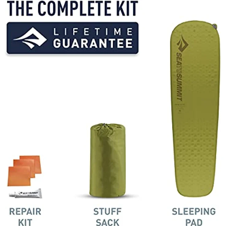 Sea To Summit Ultralight SI Isomatte, selbstaufblasend mit Delta Core-V Technologie für Gewichtseinsparung und Komfort, grün – Bild 7