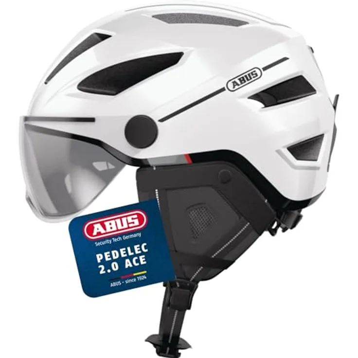ABUS Stadthelm Pedelec 2.0 ACE - Fahrradhelm mit Rcklicht, Visier,  Regenhaube, Ohrenschutz - fr Damen und Herren - Gold, Gre L: Tests,  Infos & Preisvergleich
