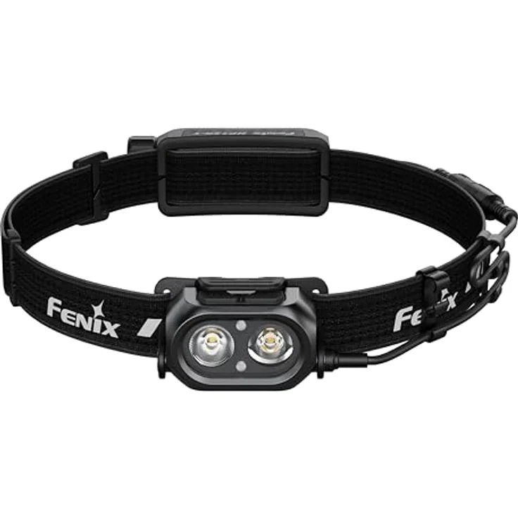 Fenix HP12R-T Stirnlampe, wiederaufladbar, 1300 Lumen, 200 m Reichweite, IP68, Schwarz, mit kaltweißem und warmweißem Punktstrahl, rotem Rücklicht und 310 Stunden Laufzeit – Bild 2
