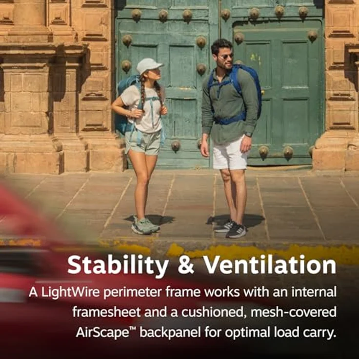 Osprey Farpoint 70 Black, leichter Wanderrucksack mit abnehmbarem Tagesrucksack und verstaubaren Tragegurten – Bild 5