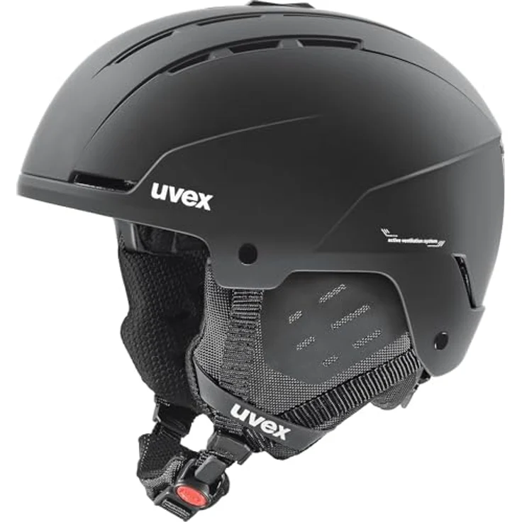 Uvex Stance, robuster Skihelm für Damen und Herren mit individueller Größenanpassung, optimierter Belüftung, schwarz matt, 58-62 cm – Bild 1