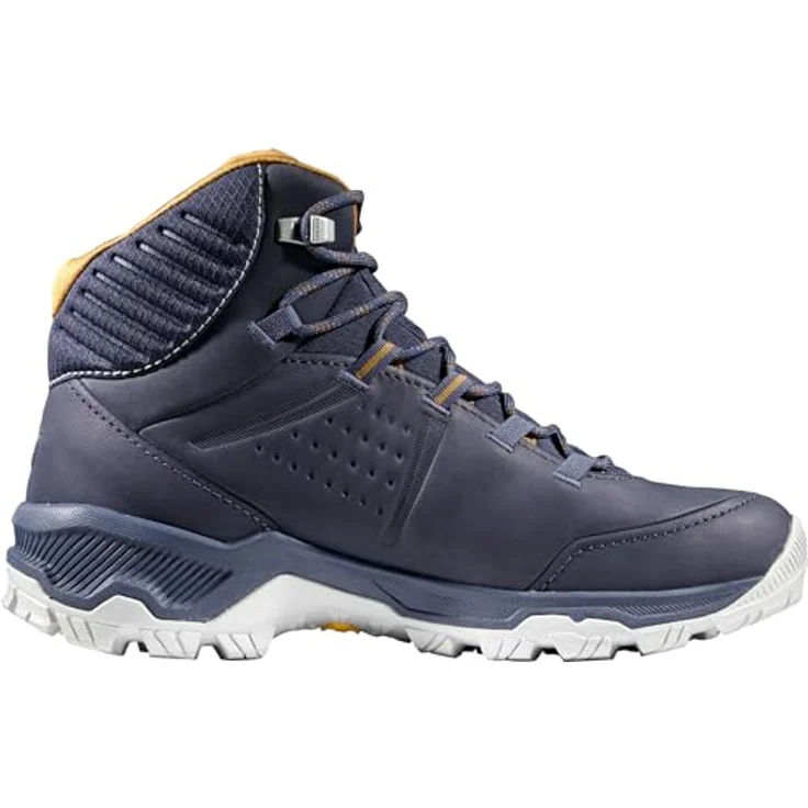 Mammut Nova Mid IV GTX, wasserdichter Wanderschuh aus terracare® Nubukleder, marineblau/braun, mit vibram® Sohle und GORE-TEX Membran – Bild 3