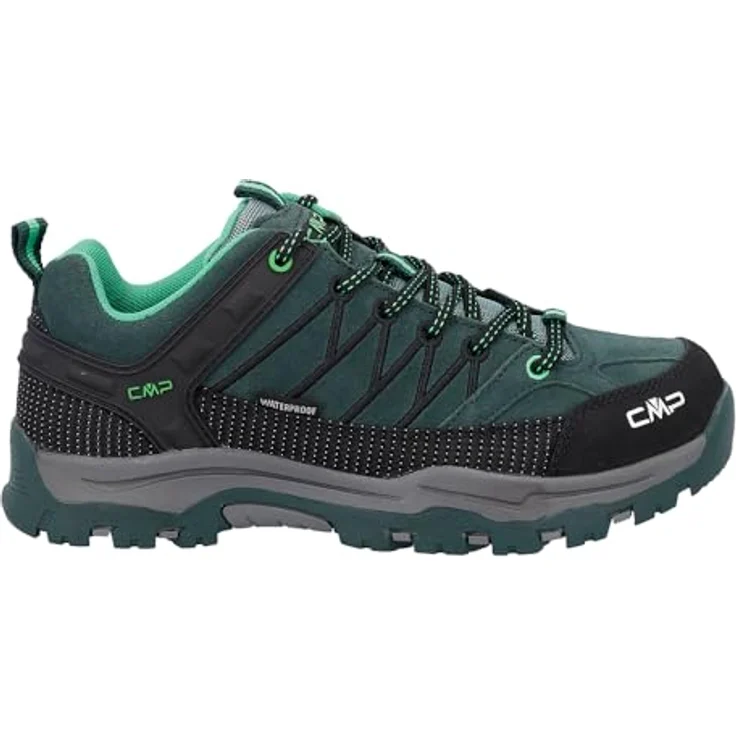 CMP KIDS RIGEL LOW TREKKING SHOES WP, wasserdichte Wanderschuhe mit Schnellverschluss und profilierten Gummi-Sohlen – Bild 1